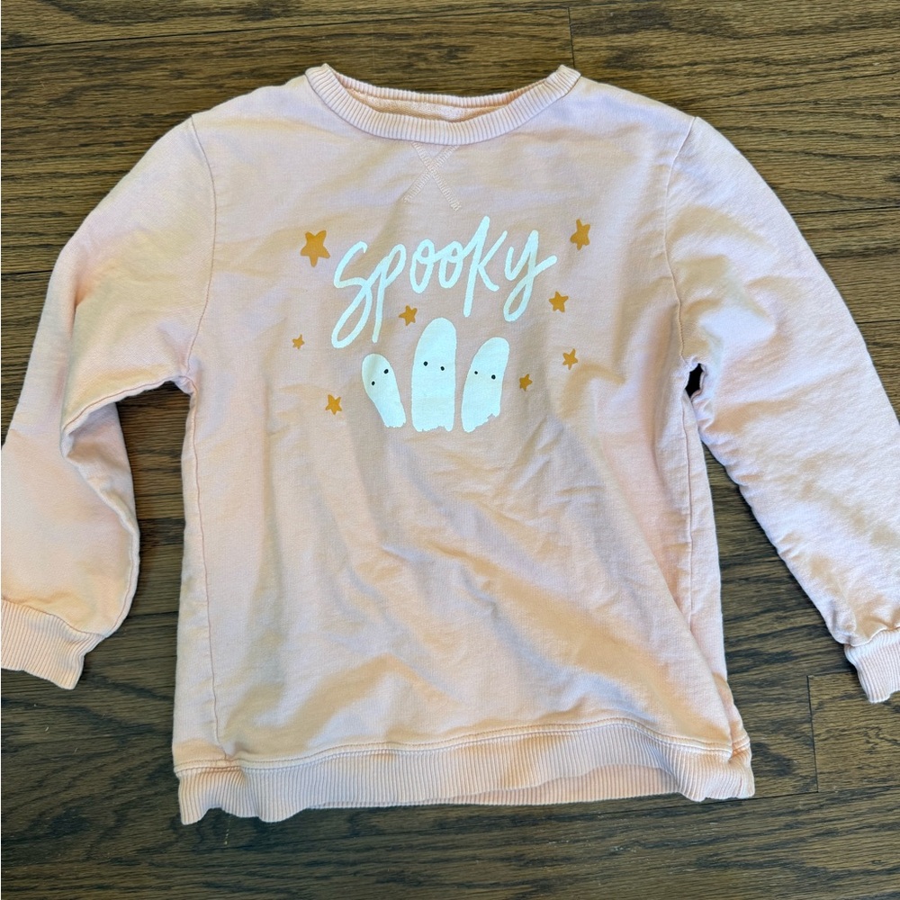 Elisabeth and Faith Spooky Kids Sweatshirt - Pink - 6/7